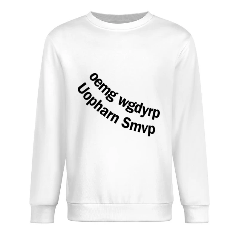 Kryptische Buchstaben in Bogen Herren Pullover Sweatshirt
