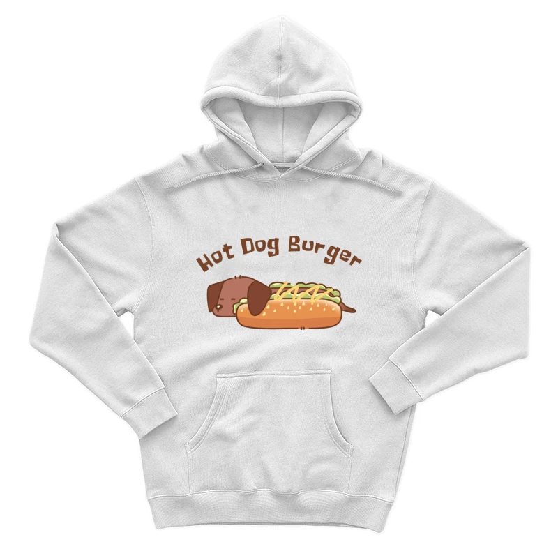 Süßer Hot Dog Burger Design Herren Pullover Hoodie
