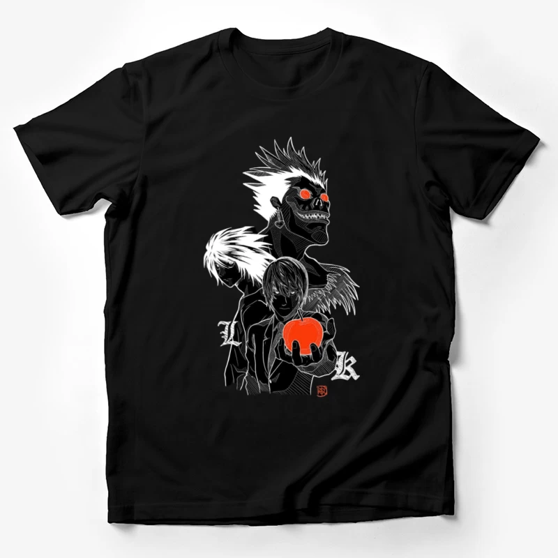 Anime-Charaktere mit Apfel Herren T-Shirt