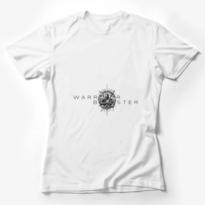 Warrior Booster Medieval Helmet Logo Design Female T-Shirt