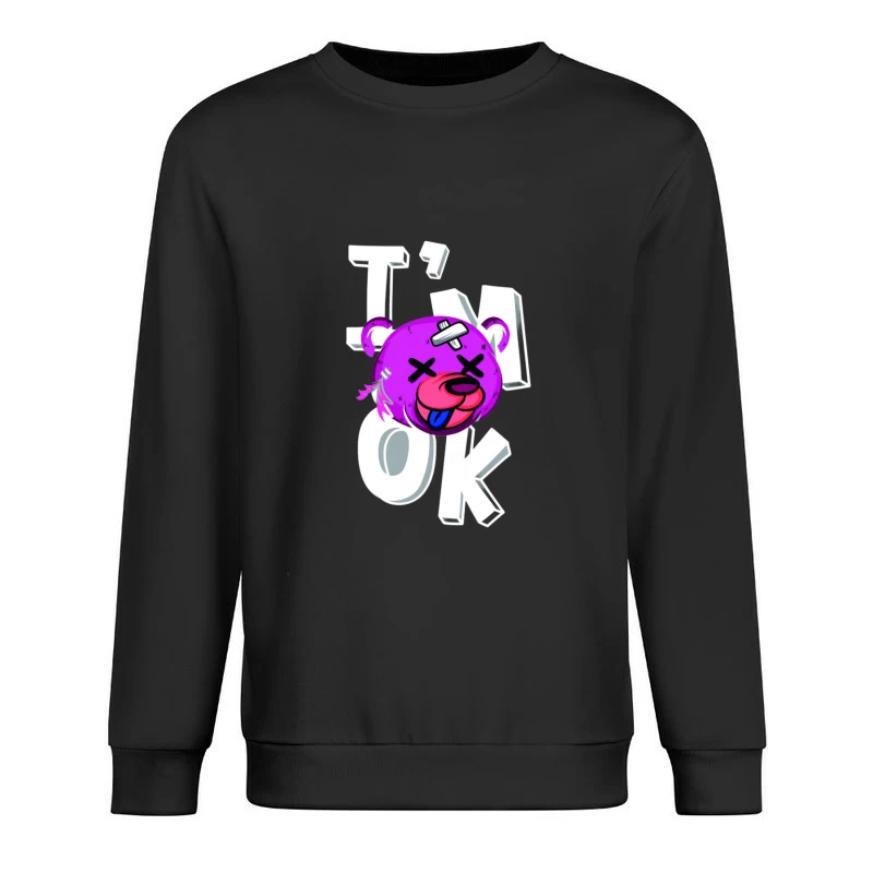 Lustiger Bär mit Schriftzug Herren Pullover Sweatshirt