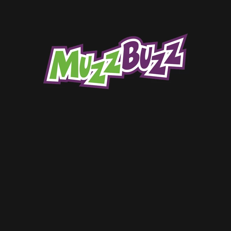 Muzz Buzz Beverage Brand Logo in Green and Purple Female Long Sleeve T-Shirt