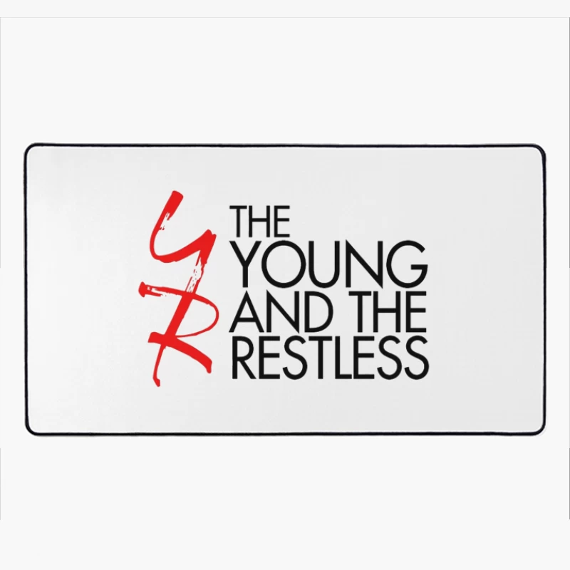 The Young and the Restless TV Show Logo Design Desk Mat