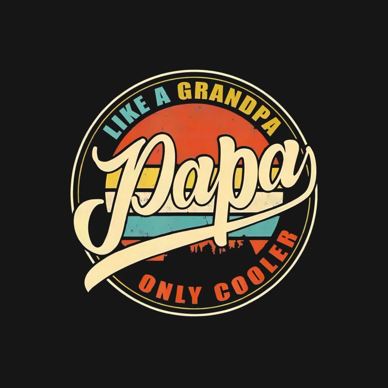 Papa wie ein cooler Opa Herren T-Shirt