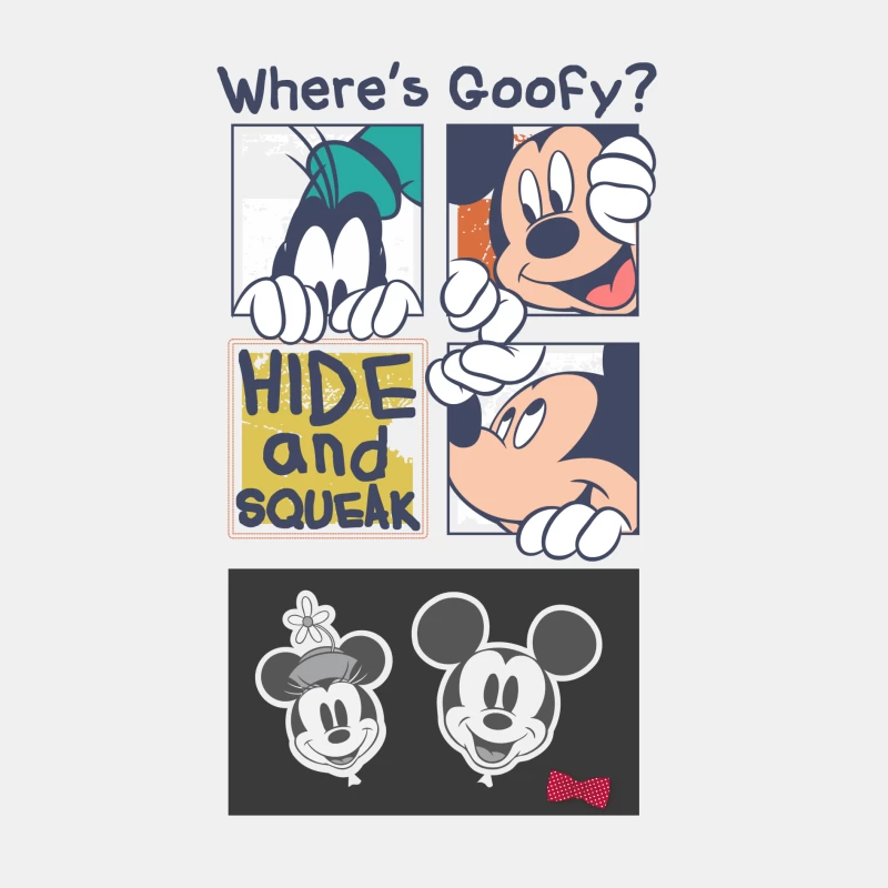 Wo ist Goofy? Verstecken und Quietschen Herren Tanktops