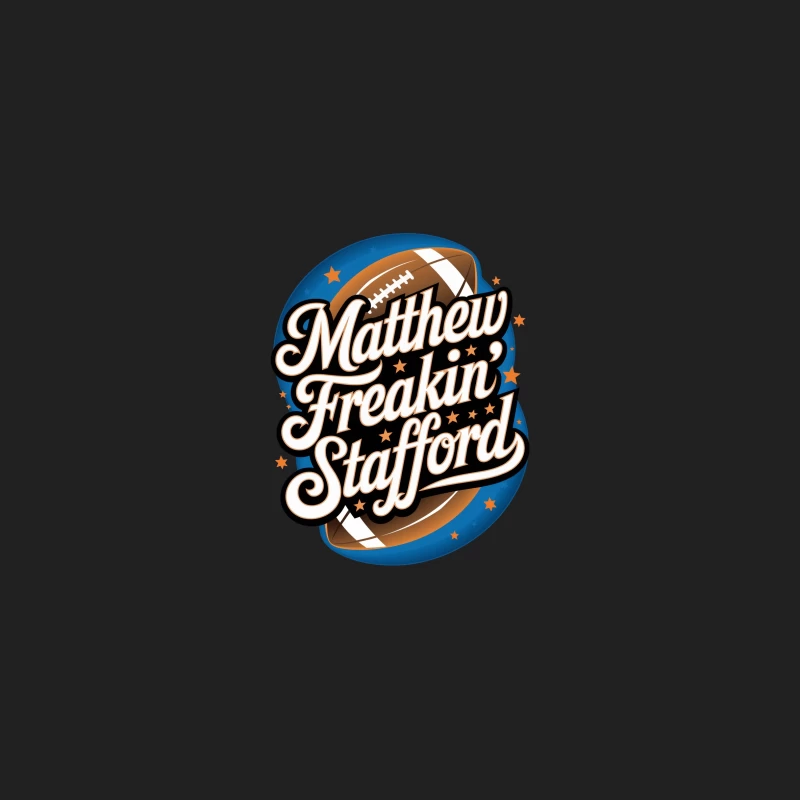 Stylized Football Player Name Typography Logo Bucket Hat