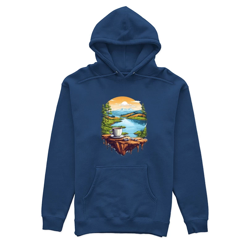 Scenic Coffee Landscape Female Pullover Hoodie