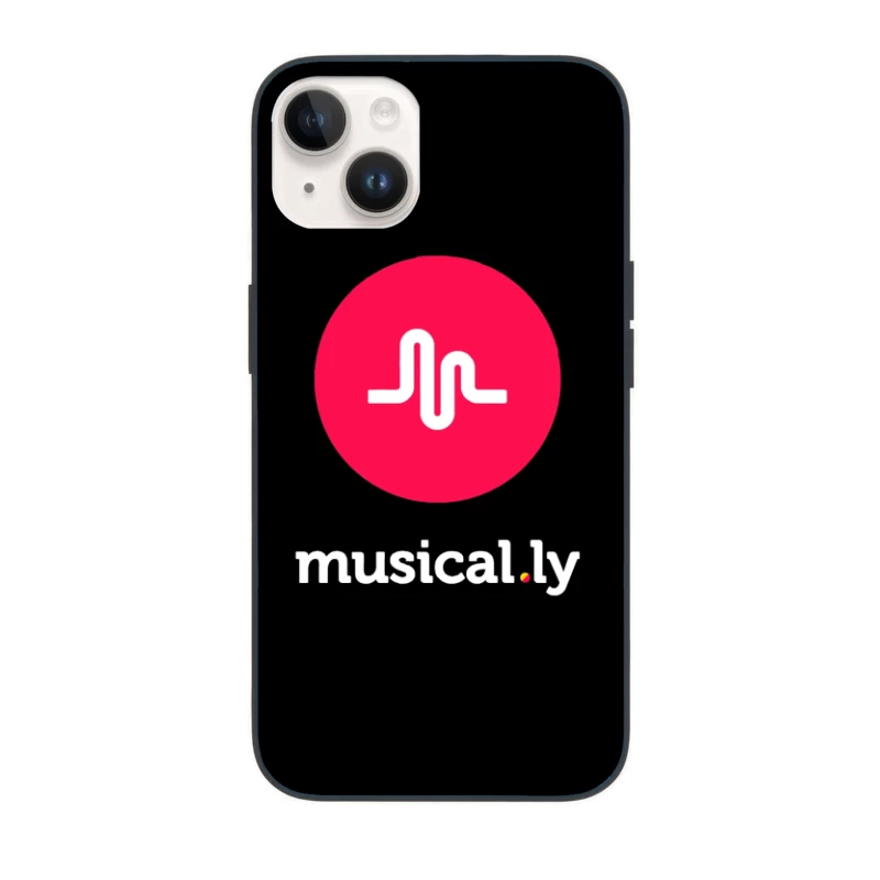 Musical.ly Social Media App Logo Design iPhone Case