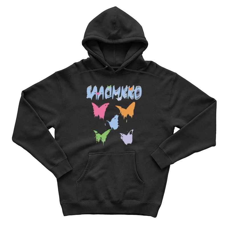 Bunte Schmetterlingsgrafik Herren Pullover Hoodie