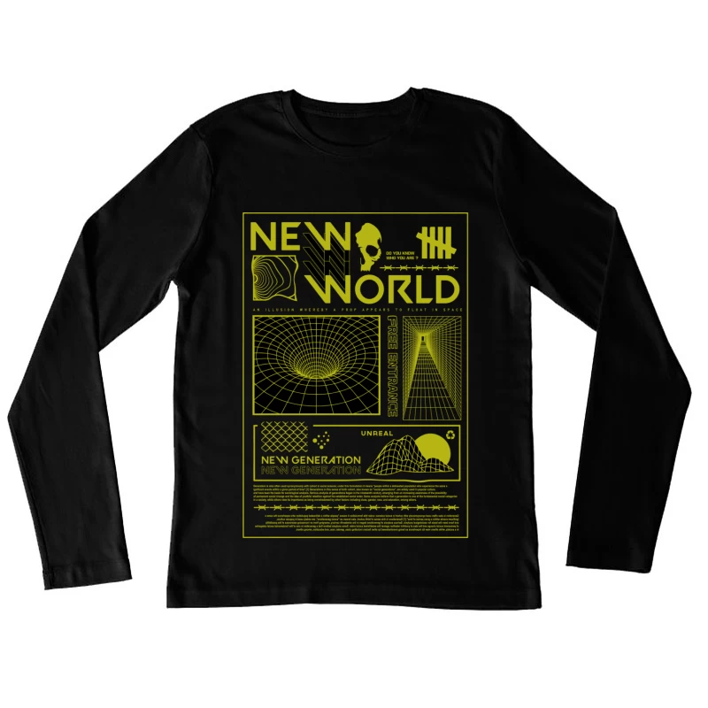 Neue Welt der Illusionen Damen Langarm T-Shirt
