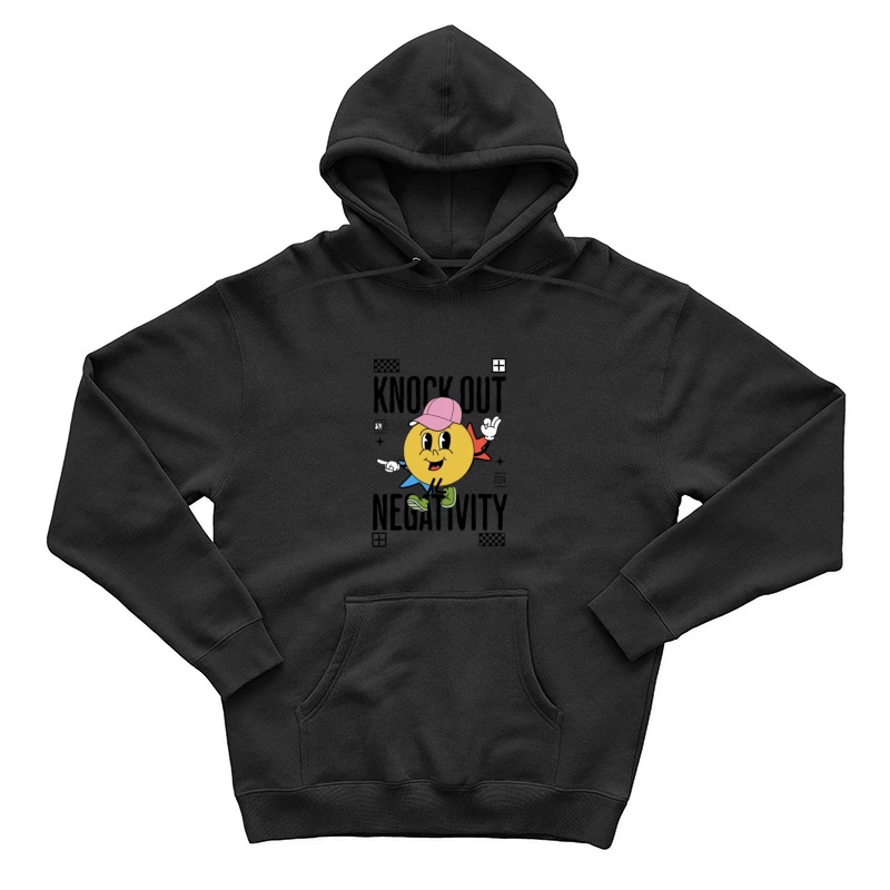 Optimistischer Emoji mit Botschaft Herren Pullover Hoodie