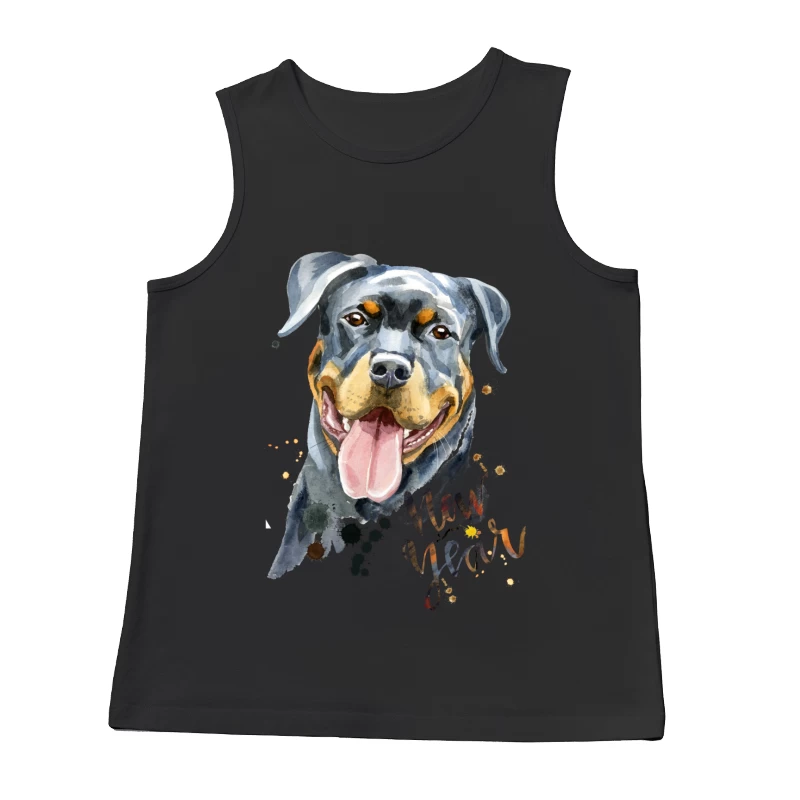 Peinture de chien pour le Nouvel An Homme Débardeur