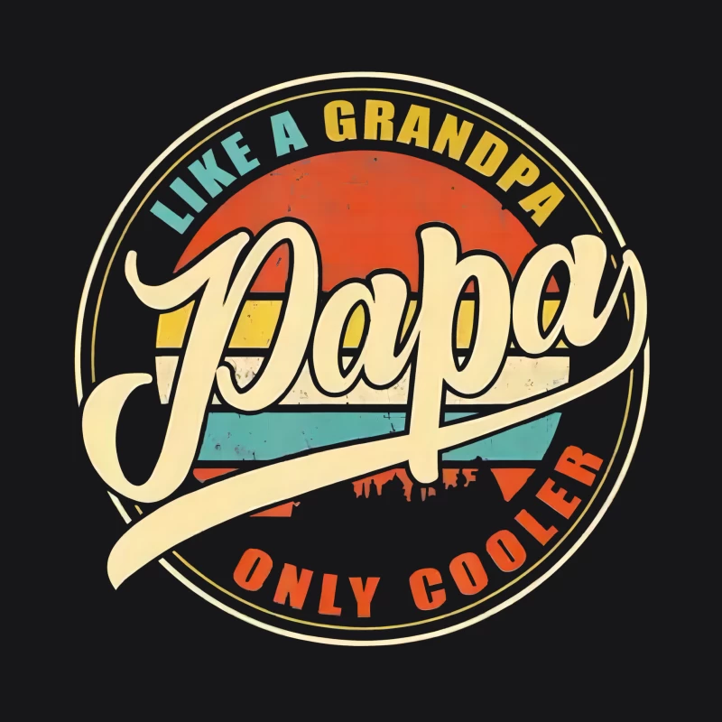 Papa wie ein cooler Opa Herren Pullover Hoodie