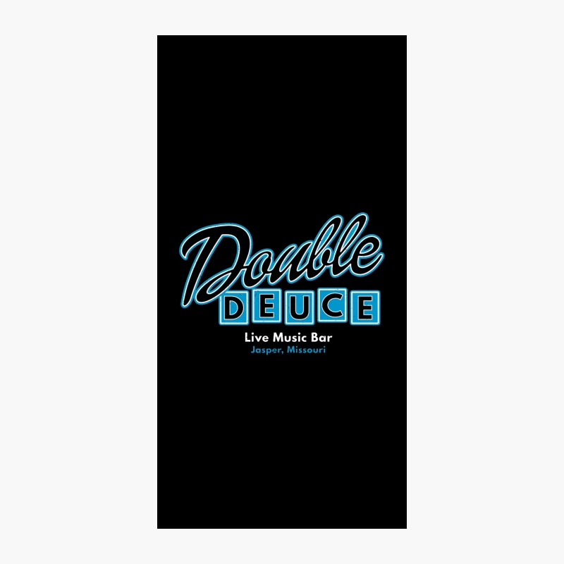 Double Deuce: Live Music Bar Logo in Jasper, Missouri iPhone Case
