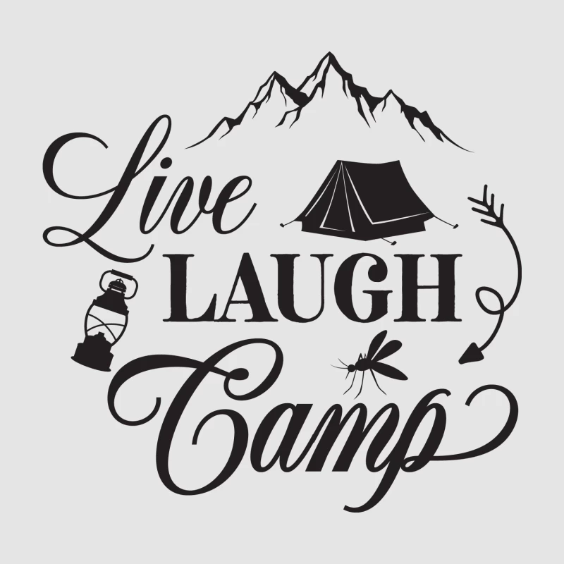 Aventure en camping: Vivre, rire, camper Femme Sweat à capuche