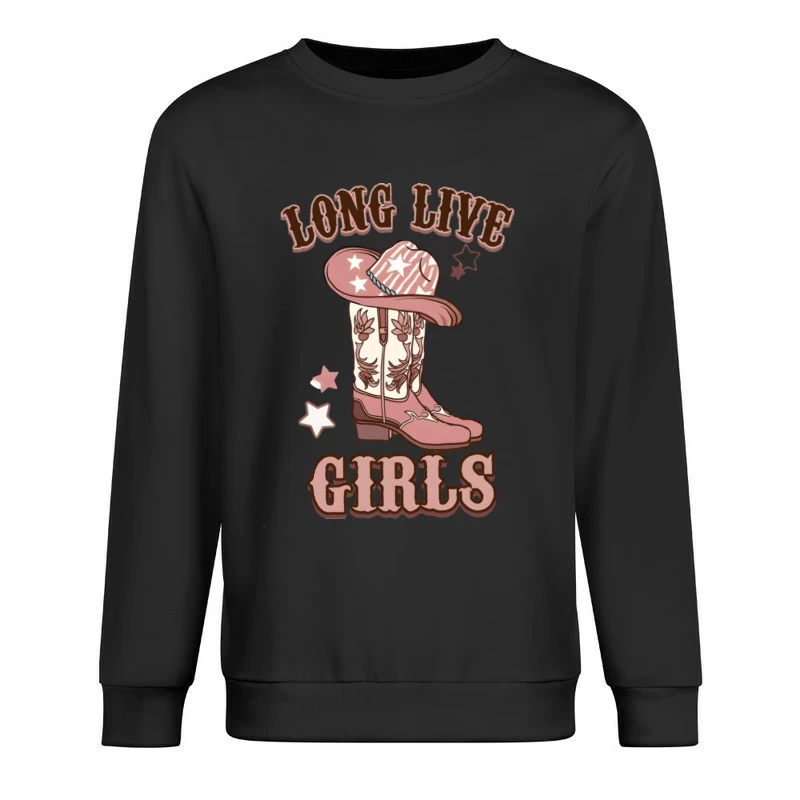 Cowboy-Stiefel und Hut im Western-Stil Herren Pullover Sweatshirt