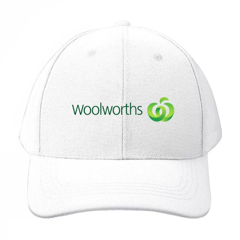 Woolworths Supermarket Chain Logo with Green Apple Design Baseball Cap