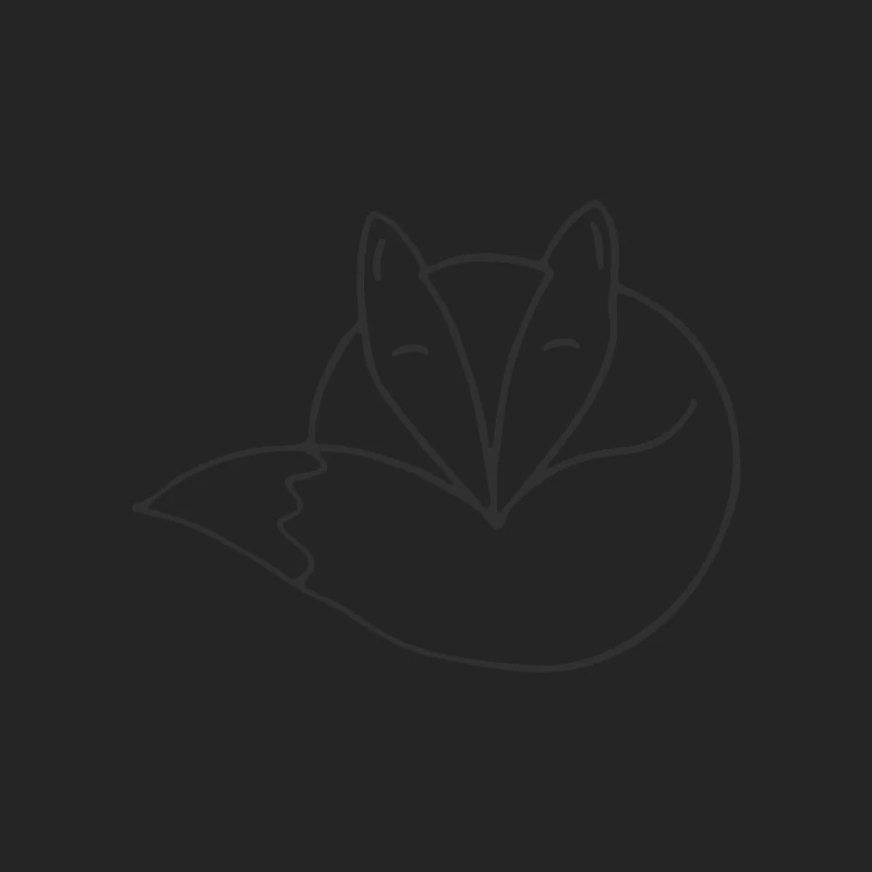 Illustration minimaliste de renard Homme Sweat-shirt à enfiler