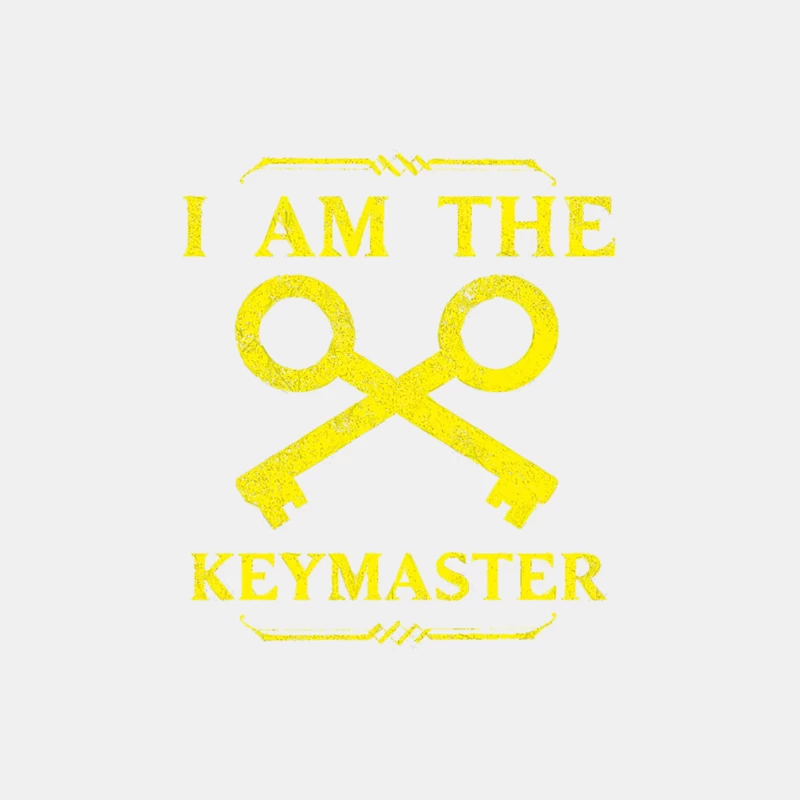 I am the Keymaster (for him) distressed Male Tank Top