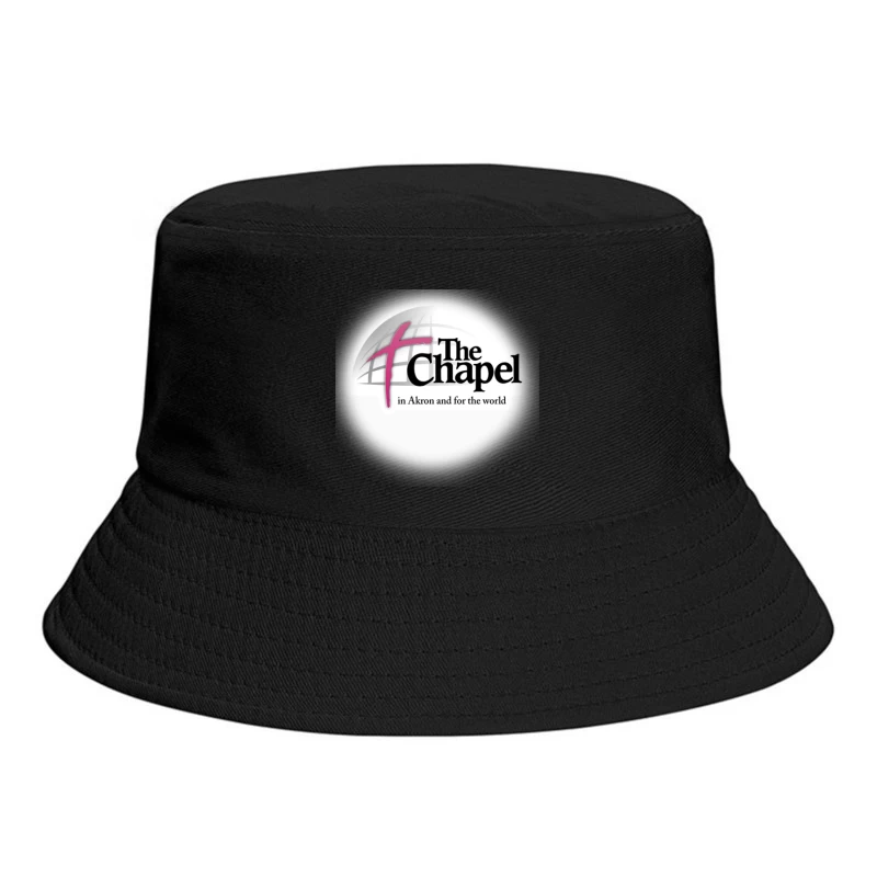 The Chapel Church Logo with Pink Cross - Akron Religious Organization Bucket Hat