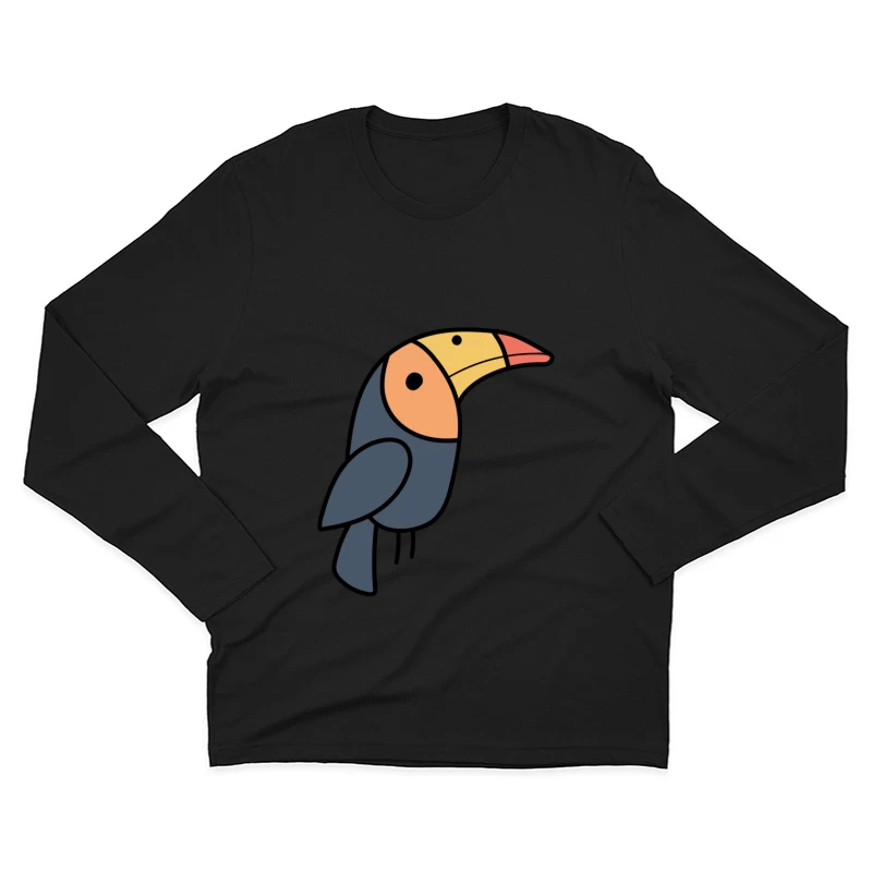 Image d'un toucan stylisé Homme Manches Longues T-Shirt