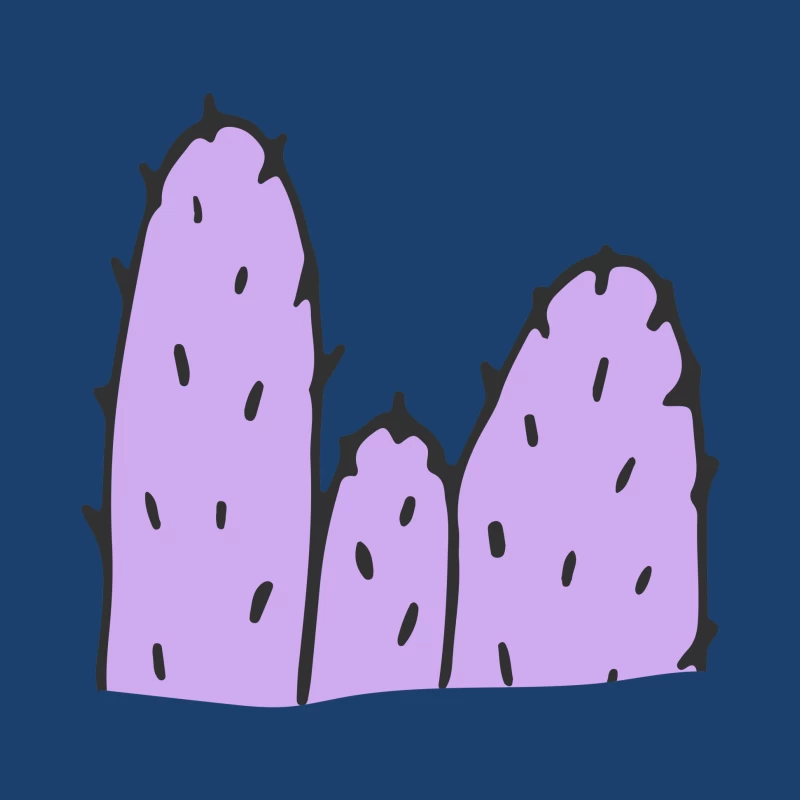 Illustration de cactus abstrait violet Homme Sweat à capuche