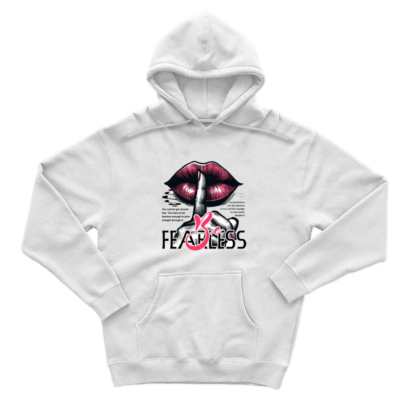 Sei furchtlos - Lippen und Schweigen Herren Pullover Hoodie