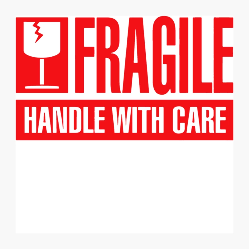 Fragile Handle with Care Pin