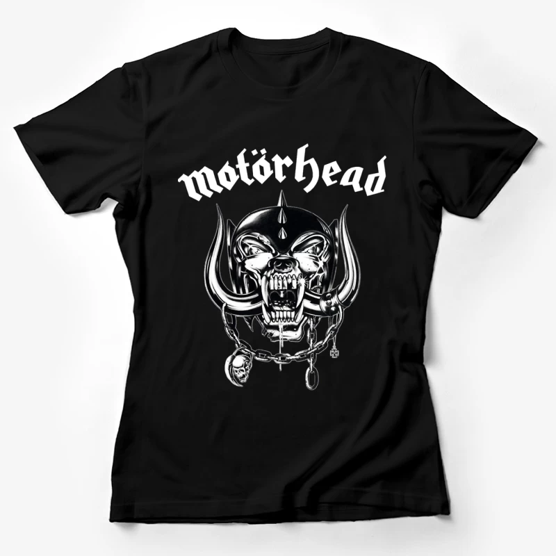 Motörhead Classic War Pig Metal Band Logo Female T-Shirt