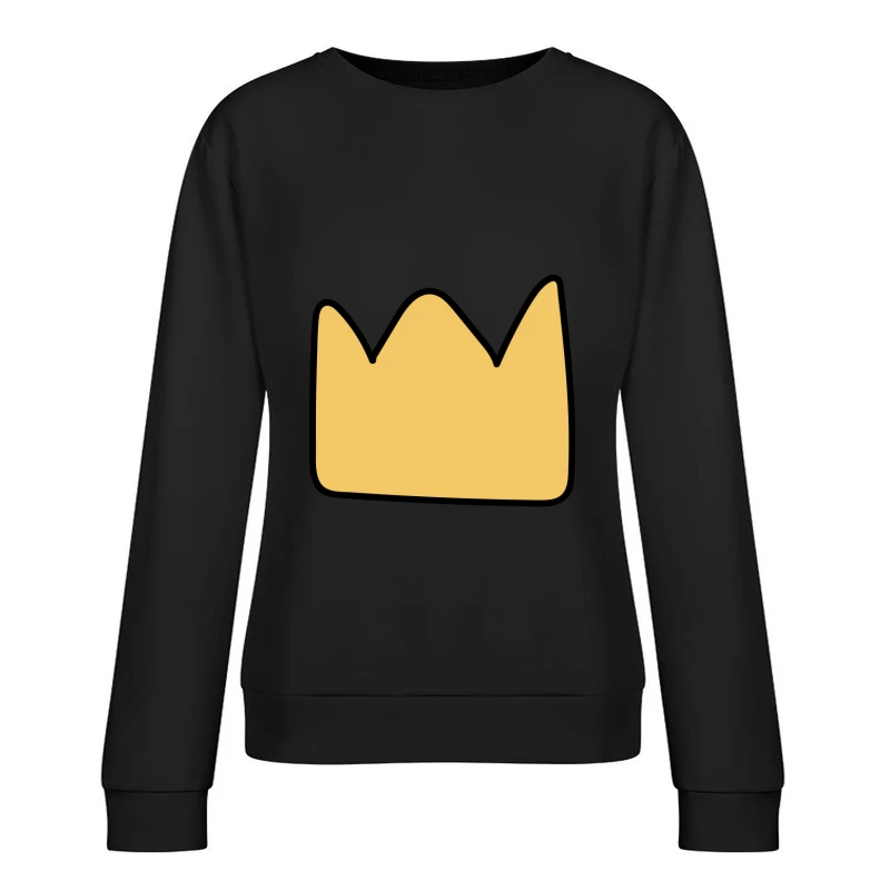 Couronne simple dessinée à la main Femme Sweat-shirt à enfiler
