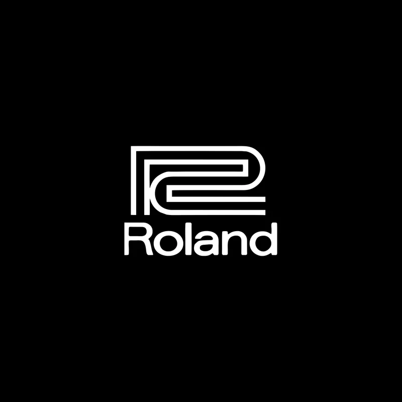 Roland Musical Equipment Brand Logo Outline Travel Mug