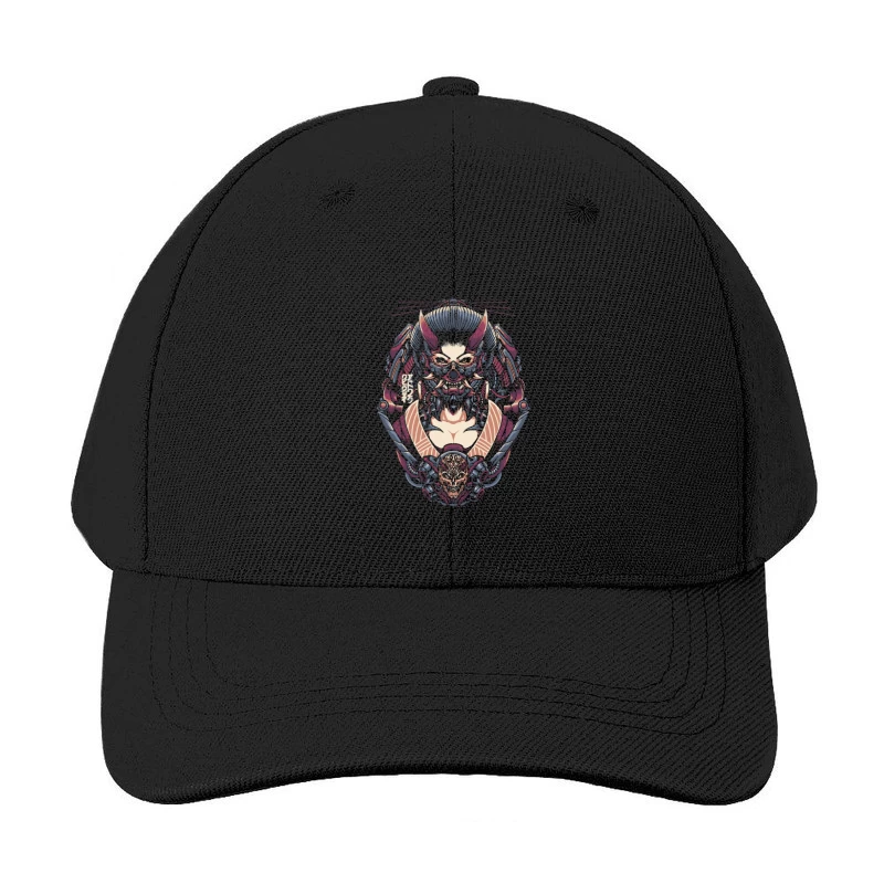 Cyberpunk Samurai Robotic Fantasy Art Baseball Cap