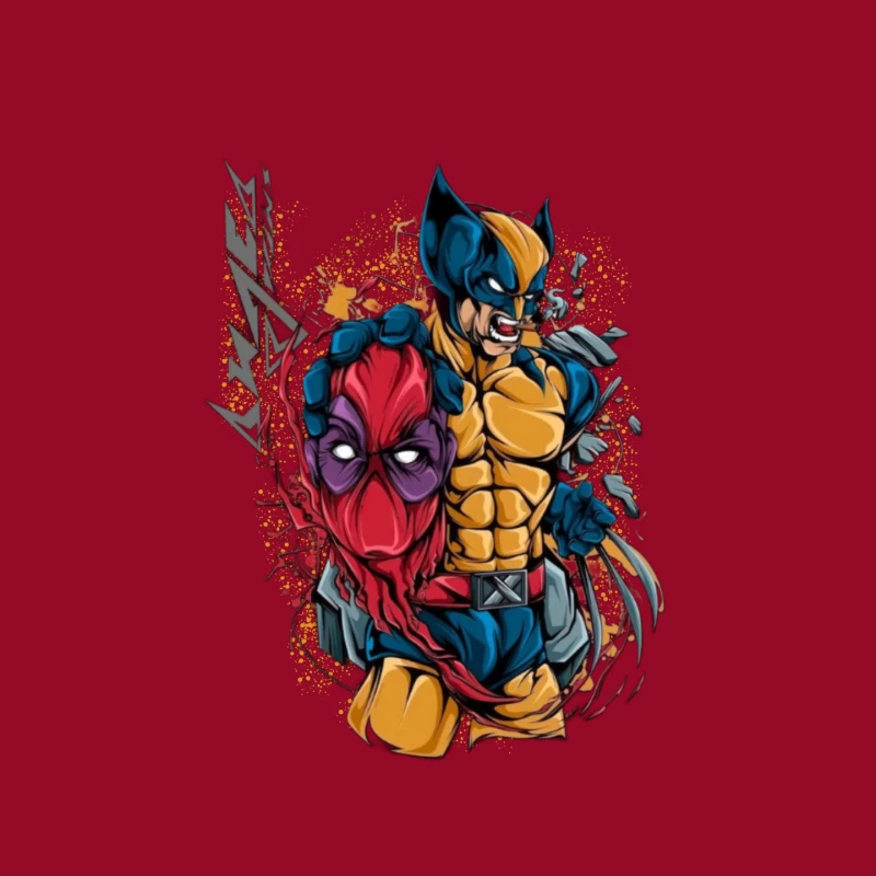 Wolverine and Spider-Man Mashup Mouse Pad