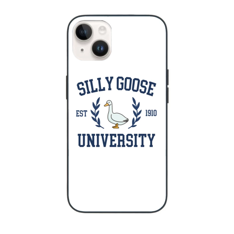 Silly Goose University Vintage-Style Logo Design iPhone Case