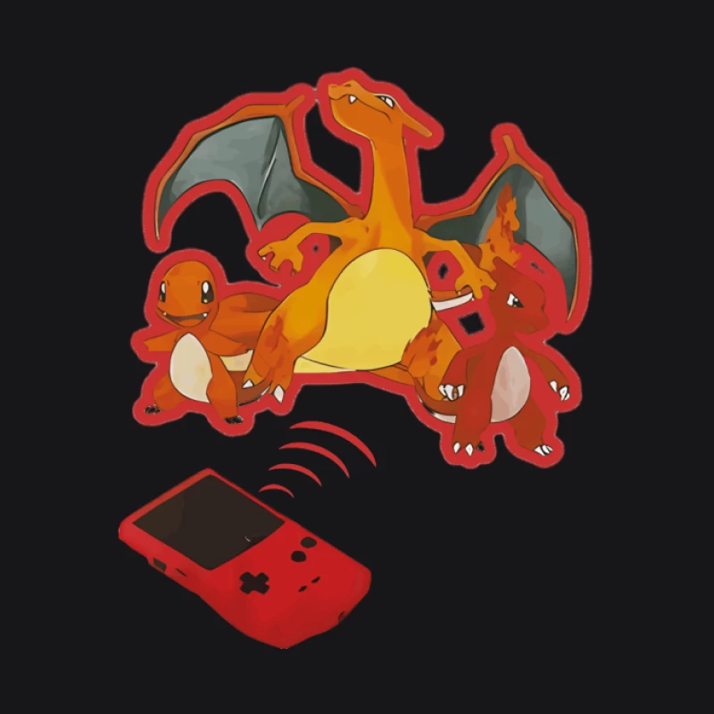 Charmander Entwicklung mit Pokédex Herren Pullover Hoodie