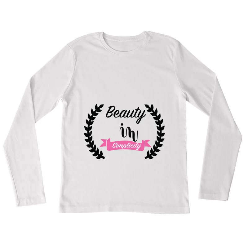 Simplicité Élégante Femme Manches Longues T-Shirt