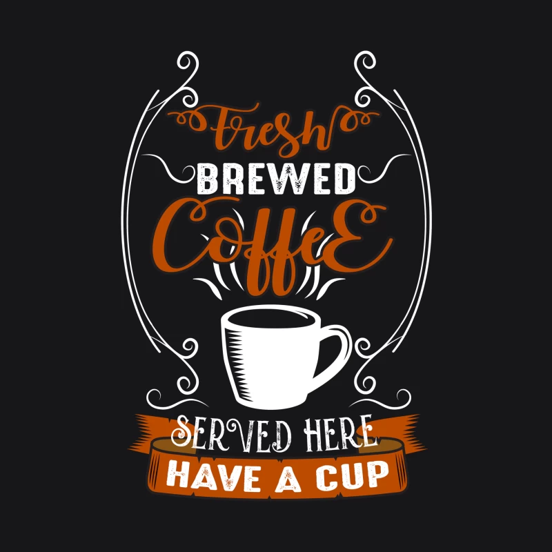 Affiche de café fraîchement infusé Homme Sweat à capuche