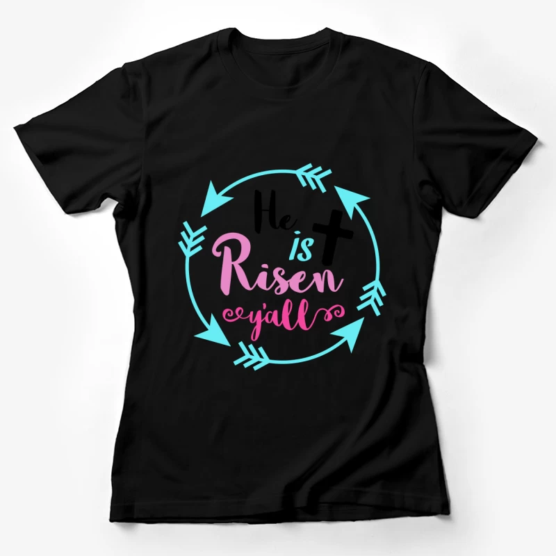 Pâques célébration, flèches bleues Femme T-Shirt