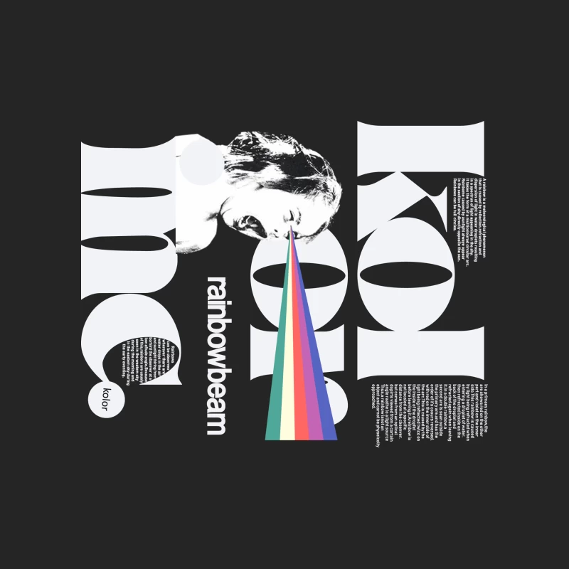 Regenbogenstrahl-Kunstdesign Herren Pullover Sweatshirt