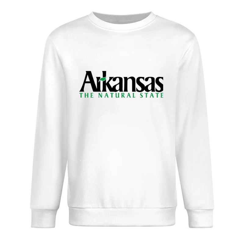 Arkansas Natural State Official Tourism Logo Design Male Pullover Sweatshirt