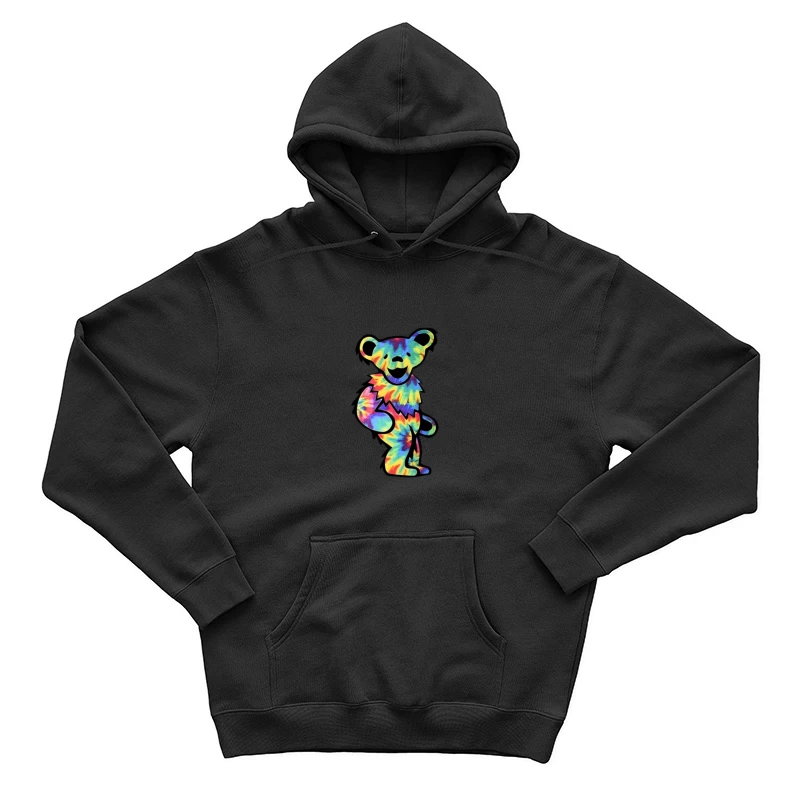 Buntes psychedelisches Bärendesign Herren Pullover Hoodie