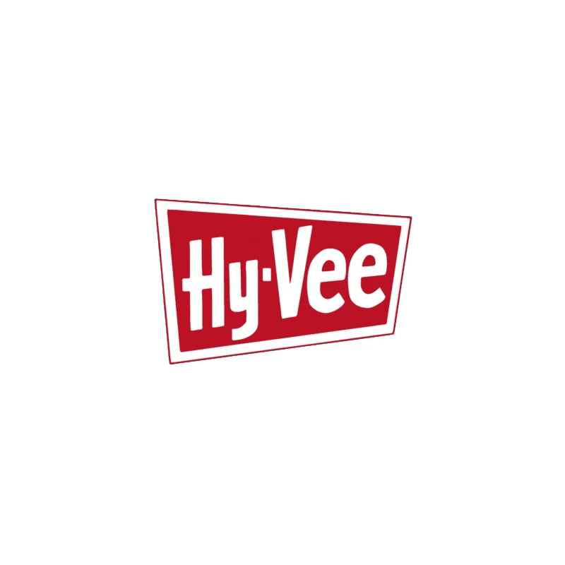 Hy-Vee Supermarket Chain Logo in Red and White Coffee Mug