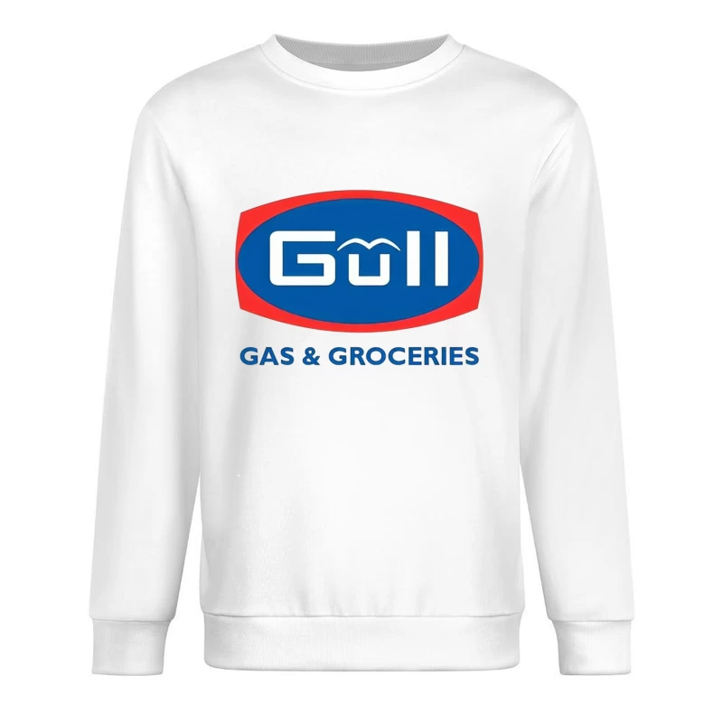 Gull Gas Station and Grocery Store Brand Logo Male Pullover Sweatshirt