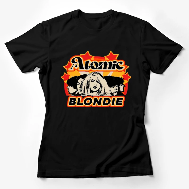 Atomic by Blondie - Retro Band Logo Design Female T-Shirt