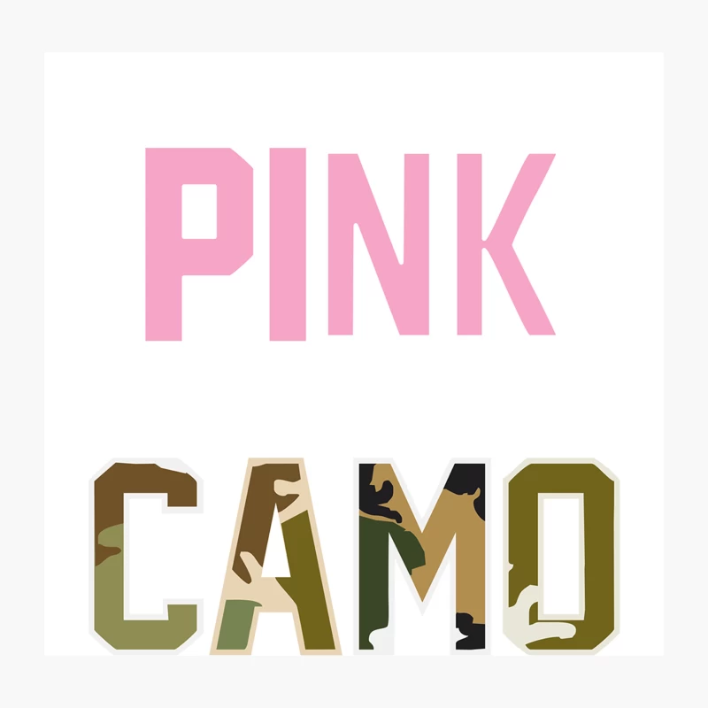 Pretty in Pink Dangerous in Camo Funny Throw Pillow