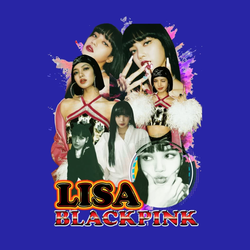 Collage of Lisa from BLACKPINK Male Tank Top