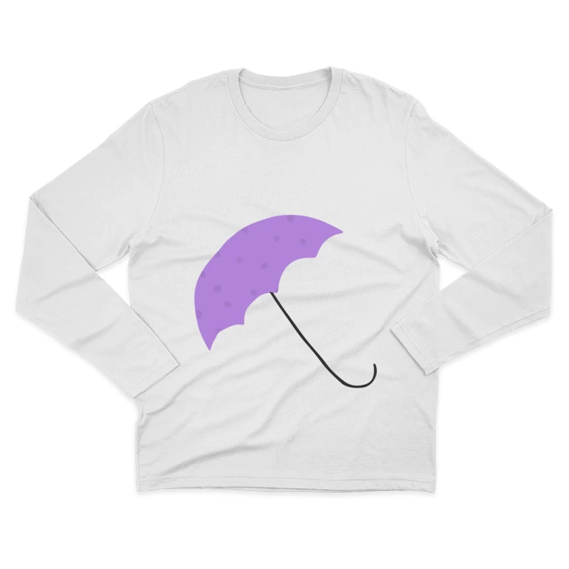 Ombrelle violette avec motifs Homme Manches Longues T-Shirt