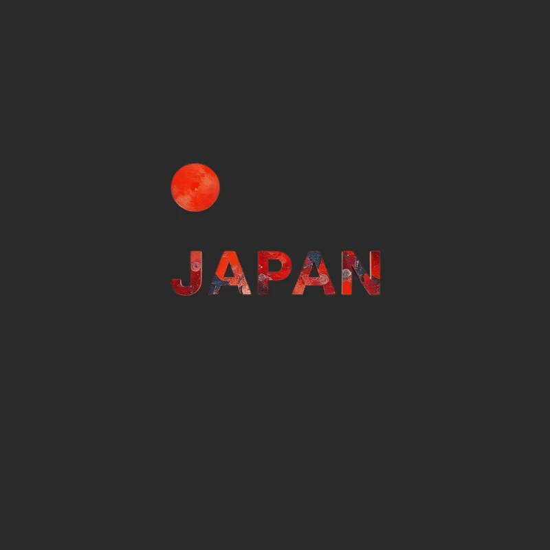 Minimalist Japanese Flag Design with Typography Baseball Cap