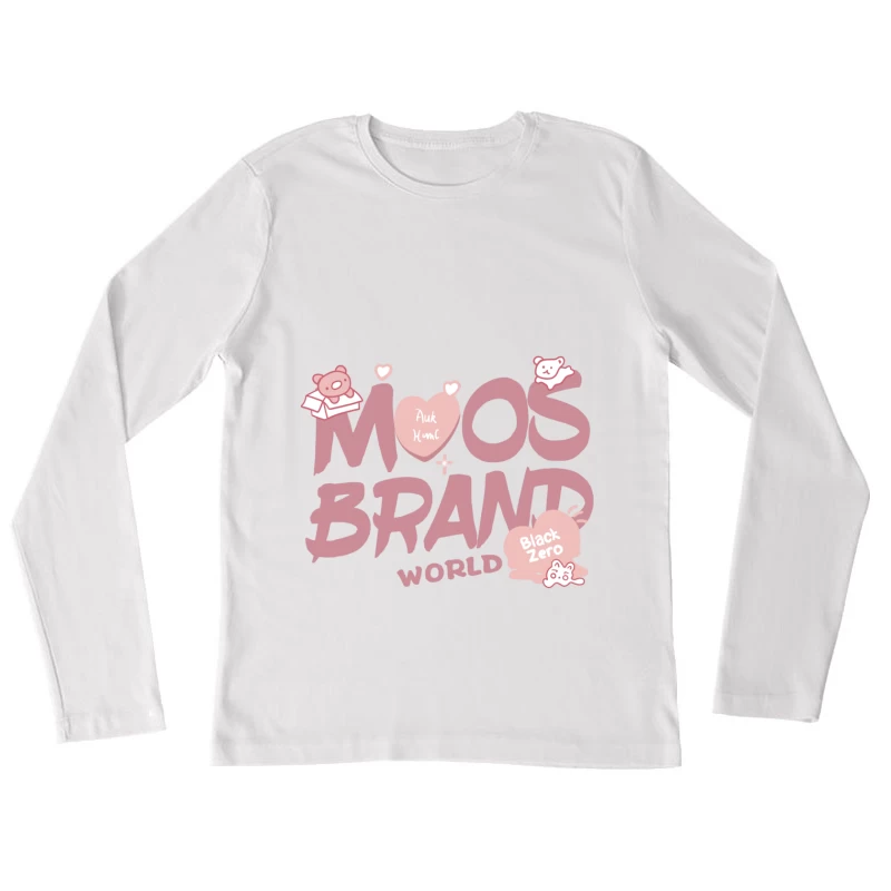 MOS BRAND Welt Design Damen Langarm T-Shirt