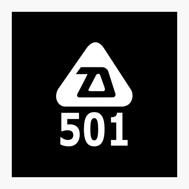 501 logo retro Pin